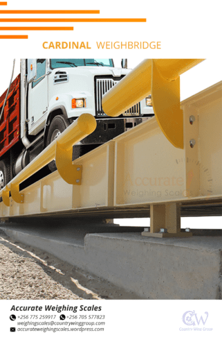 Pit type weighbridge with heavy duty load cell cables