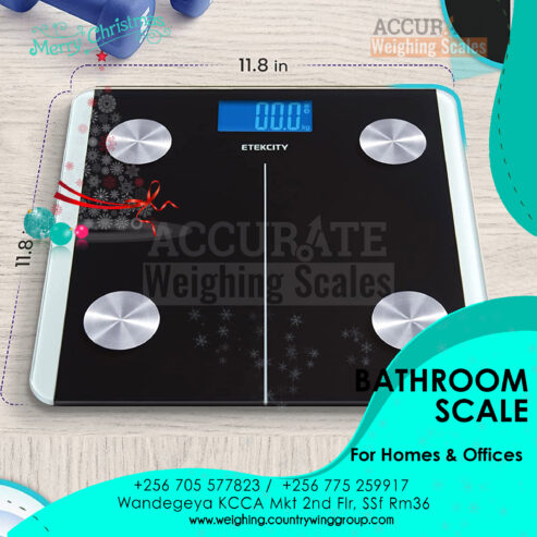 Versatile digital bathroom weighing scale with LCD backlit