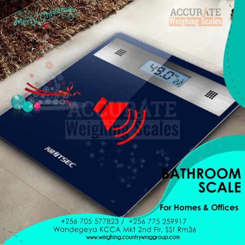 Travel bathroom weighing scale with Bluetooth output