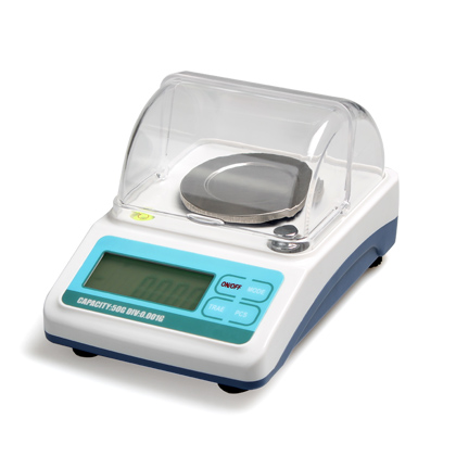 digital analytical balance with initial and final readings