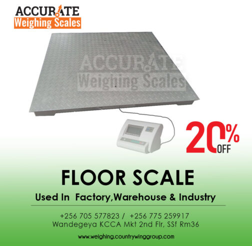 Automatic integrated digital floor weighing scale