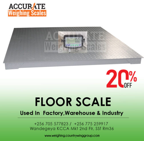 Durable grocery shop 500kg floor weighing scales