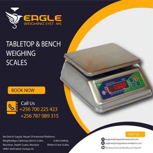 Square 30kg digital market commercial table top scales