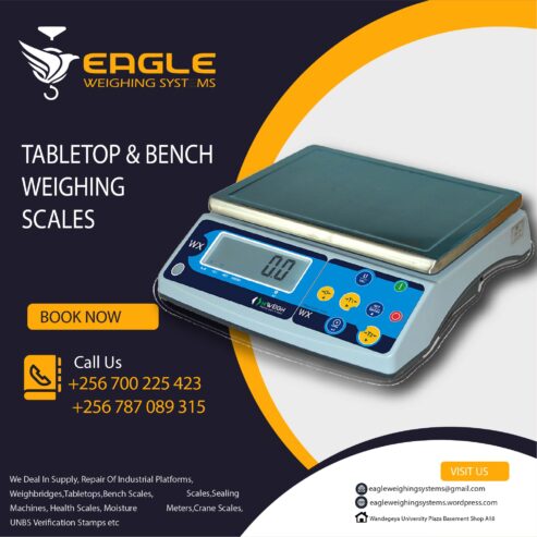 Waterproof precise table top bench weighing scales Kampala