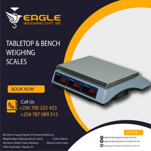 Square 30kg digital market commercial table top scales