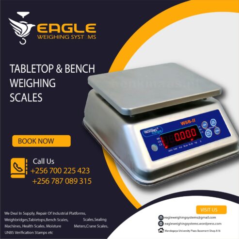 Waterproof precise table top bench weighing scales Kampala