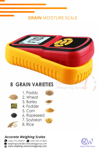 Electronic grain moisture meter with moisture standard set