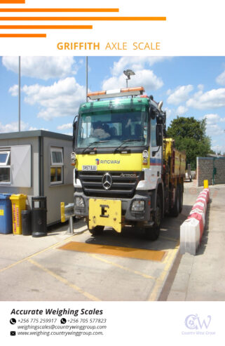 Axle car scales with dynamic weighing indicator for moving