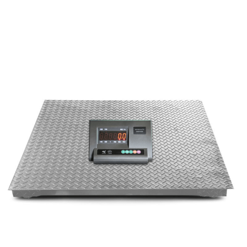 Electronic floor weighing scale