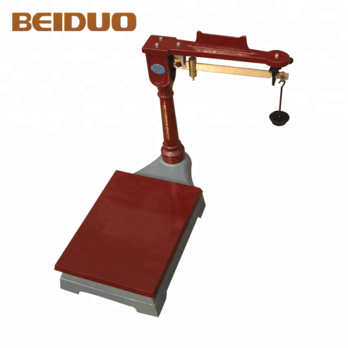 Mechanical Beam Balance Platform Scale with Wheels