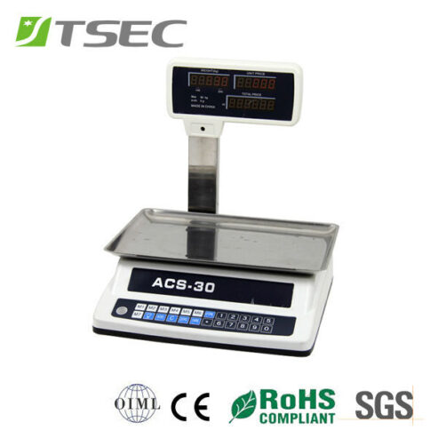 Label Printing Weighing Scale with LED Display