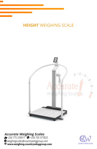 height and weight scale with anti-slip platform for accuracy