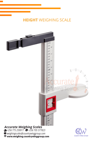 mechanical height and weight scale with capacity up to 220kg