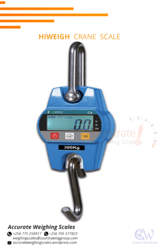 Hiweigh crane weighing scale with LCD backlit display