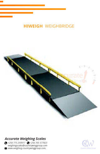 Concrete weighbridge with stainless steel material load