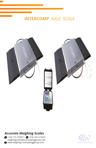 Weighbridge vehicle scales with analog or digital working