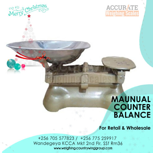 Mechanical counter table top weighing scale pan