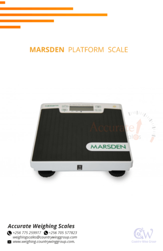 Platform scales designed for heavy duty measurements