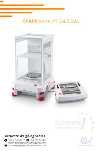 analytical balance with aluminum rear base for laboratory