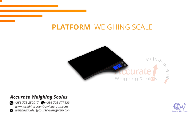 Heavy duty platform weighing scales for measuring steel