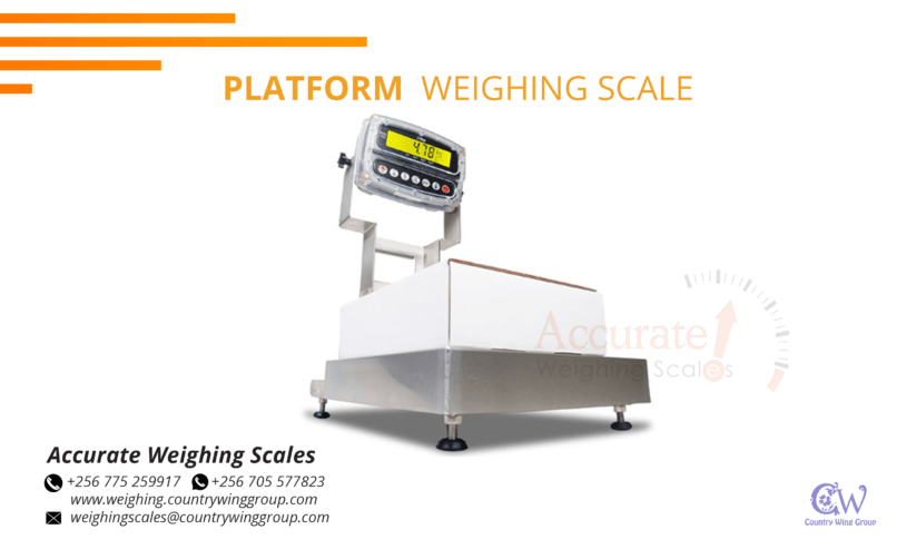 Platform scales designed for heavy duty measurements