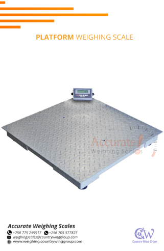 Modern heavy duty platform weighing scale battery included