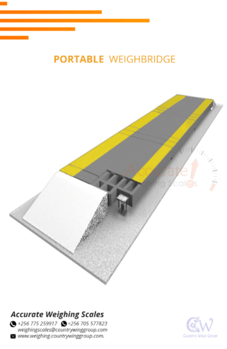 Strong H-beam structure weighbridges for easy loading