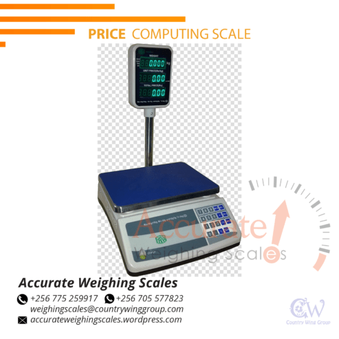 Price computing scale with Aluminum load cell supporter
