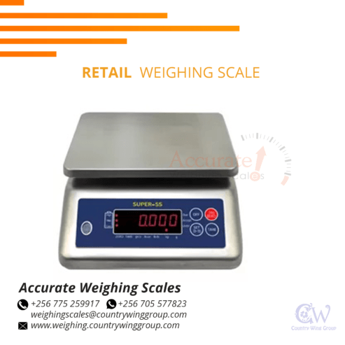 IP68 bench scale 15 kg x 5g with stainless steel housing