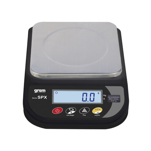 Electric precision balance with extra LCD display