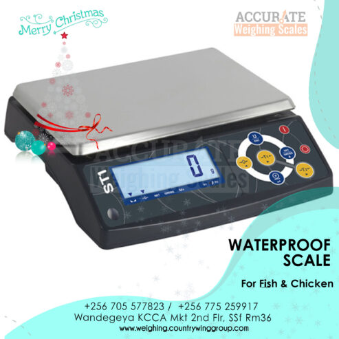 Waterproof weighing scale with load cell protection