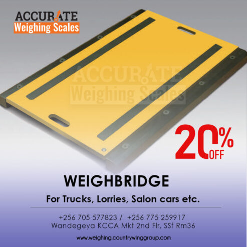 Vehicle weighbridge scale with voice system guide driver