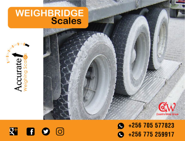 Weighbridge vehicle scales with analog or digital working