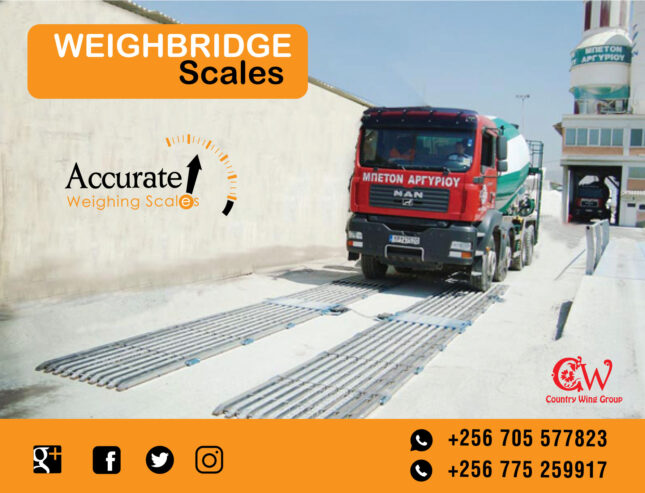 Strong H-beam structure weighbridges for easy loading