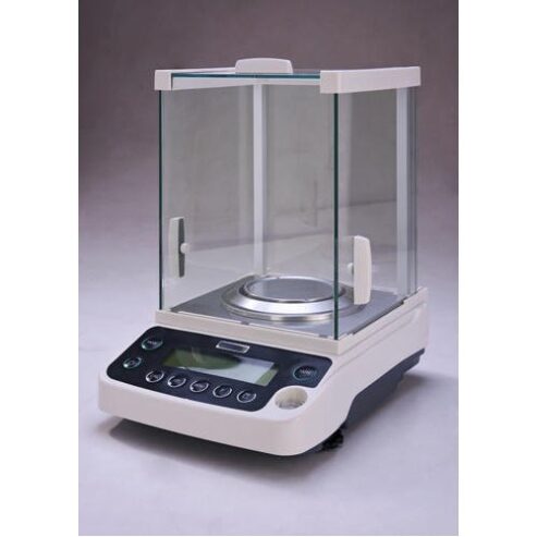 Analytical laboratory balance with high transparency wind