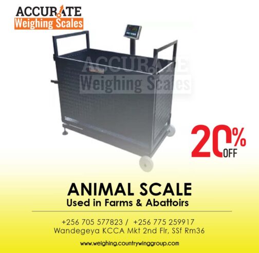 Veterinary weighing scale with stable rubber feet for sale