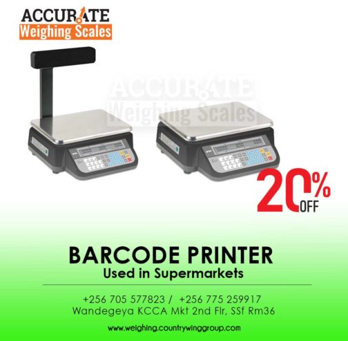 table top type price barcode printing scale with PC software