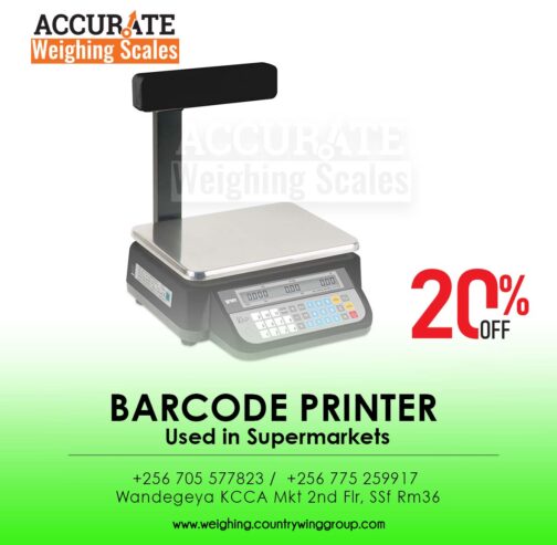 User friendly barcode printing scale at supplier shop