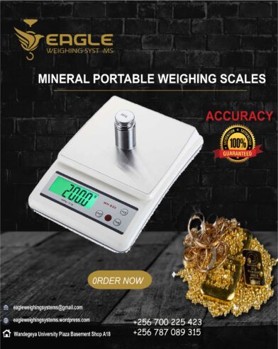 Portable mineral, jewelry display weighing scales in Kampala