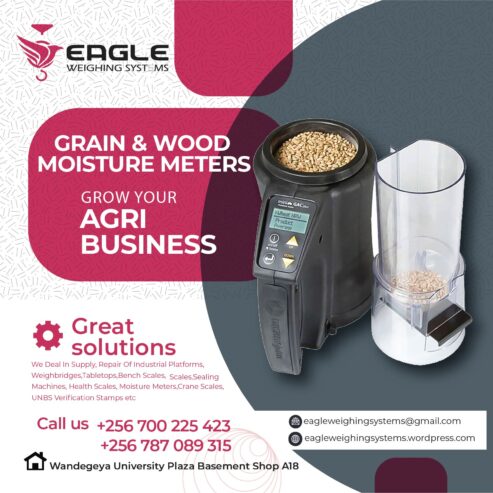 Digital coffee beans moisture meter with probe in Bundibugyo