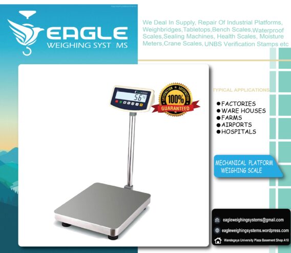 Platform weighing scales at Eagle Weighing Systems