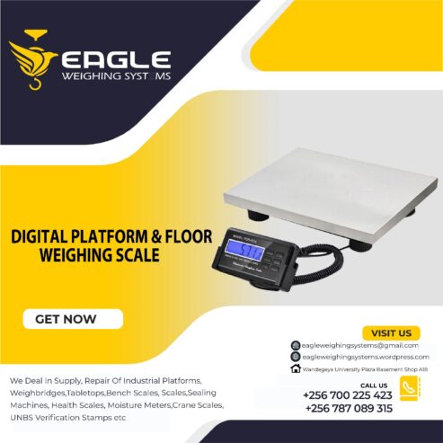 electronic platform digital weighing scale with railing