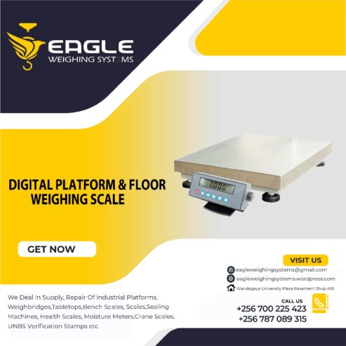 Electronic bench type iron cast platform weighing scales in