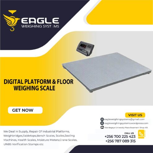 Weighing floor scales at Eagle Weighing systems Ltd