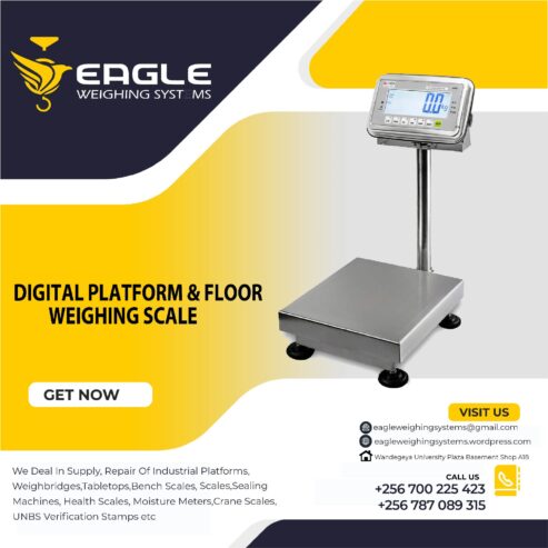 electronic platform digital weighing scale with railing