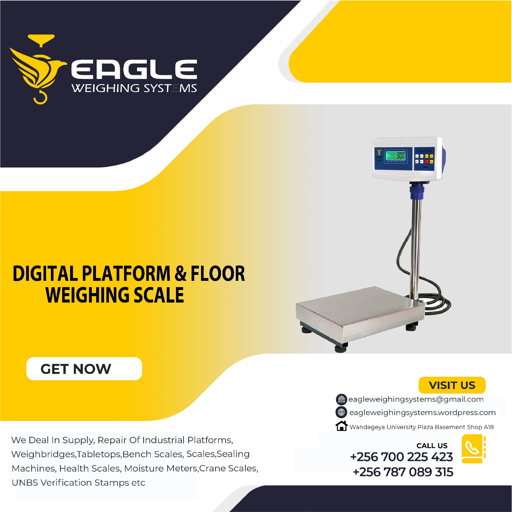 Eagle scales 300 Kg platforms in Kampala - Pundas marketplace. Buy ...