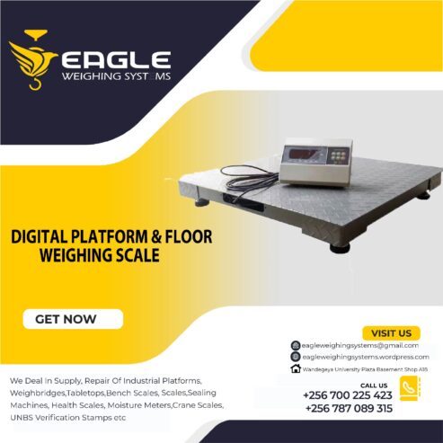 Weighing floor scales at Eagle Weighing systems Ltd