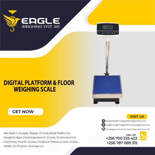 electronic platform digital weighing scale with railing