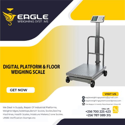 Stainless steel top platform scale with rail in Kampala