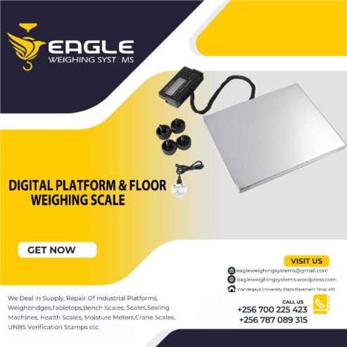 Weighing floor scales at Eagle Weighing systems Ltd